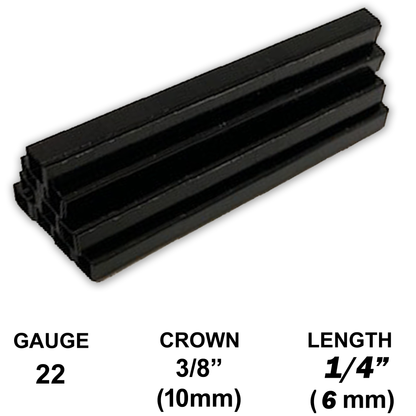 22 Gauge Black Staples Black Upholstery Staples 22Ga Staples