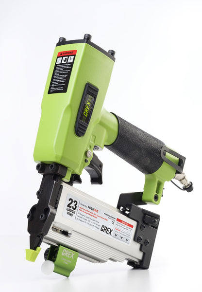 Grex P650LXE 2" Length Headless Pinner with 1 Touch OverRide LockOut w/ Edge Guide - P650LXE (660292100354)